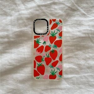 iPhone 12 Pro Casetify Strawberry Phone Case by Bodil Jane
